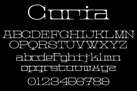 Curia Font preview